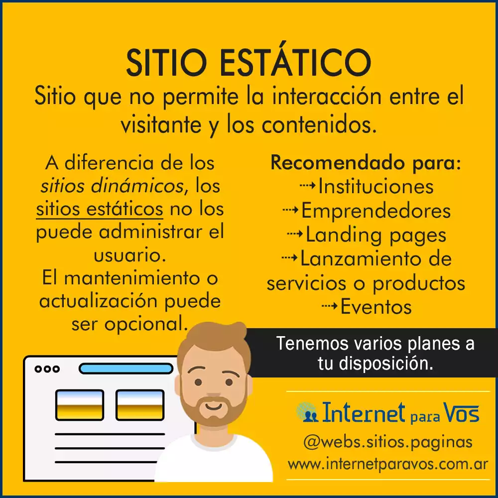 viñeta 3 qué es un sitio estático