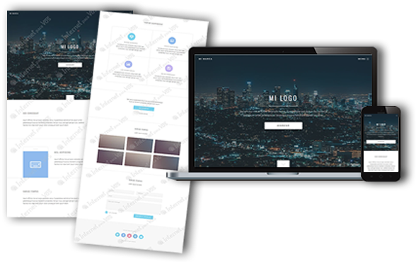 Internet para vos - Diseño web y web marketing. Foto: sitio web escritorio y celular