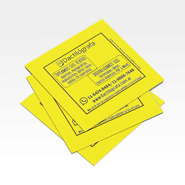 diagramación e impresión de volantes para Dactilógrafa