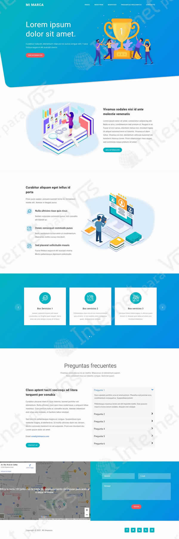 plantilla 9 plan diseño web avanzado