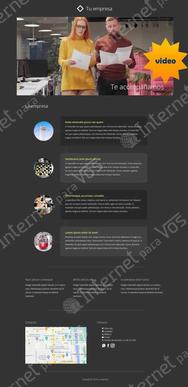 plantilla 1 plan diseño web básico