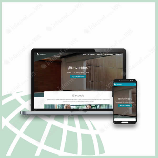 Sitio SPA vista notebook y celular