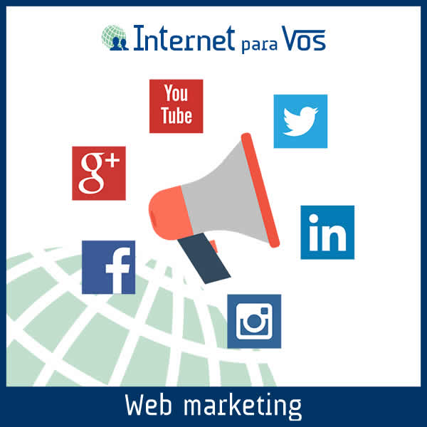Web marketing. Newsletters, actualización de sitios web, alta en redes sociales y más.